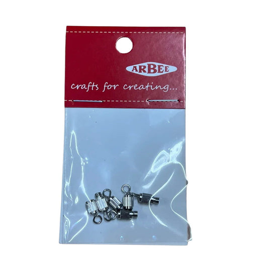 Jewellery Barrel Clasps Silver Pkt 3 Default Title
