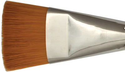 Jumbo Gold Synthetic Long Handle Size 40 Flat Brush Default Title