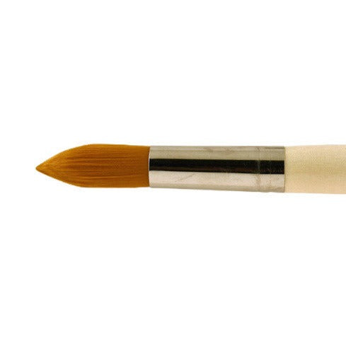Jumbo Gold Synthetic Long Handle Size 40 Round Brush Default Title