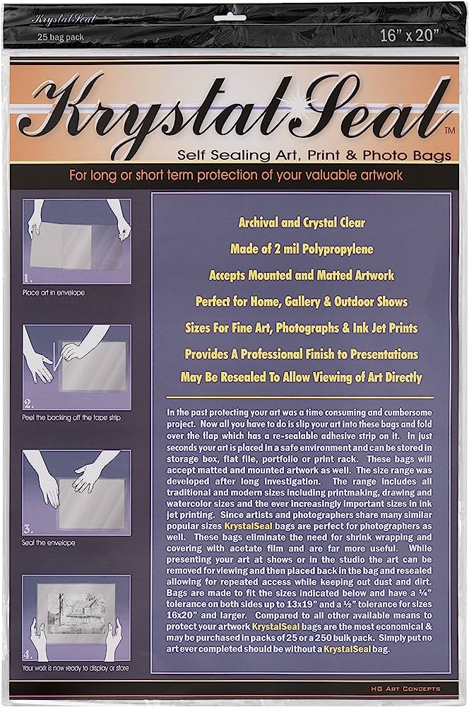 KRYSTAL SEAL BAG 16 x 20 inch PACK 25