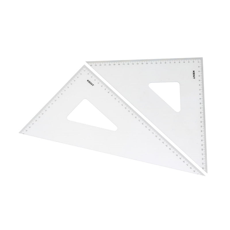 Kent Set Square Set of 2 45 and 60 Degrees 36cm - No.12