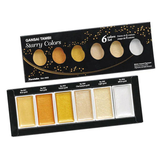 Kuretake Gansai Tambi Watercolours - 6 x Starry Colours Default Title