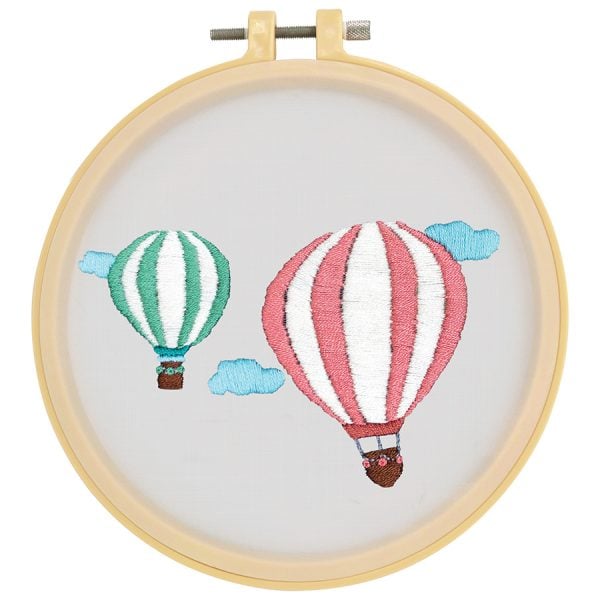 Make It Embroidery Kit 15cm Hot Air Balloon