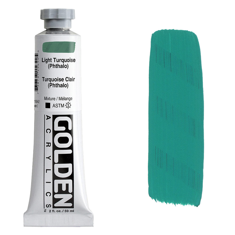 GOLDEN Heavy Body Acrylic 59ml S3 Light Turquois - Phthalo