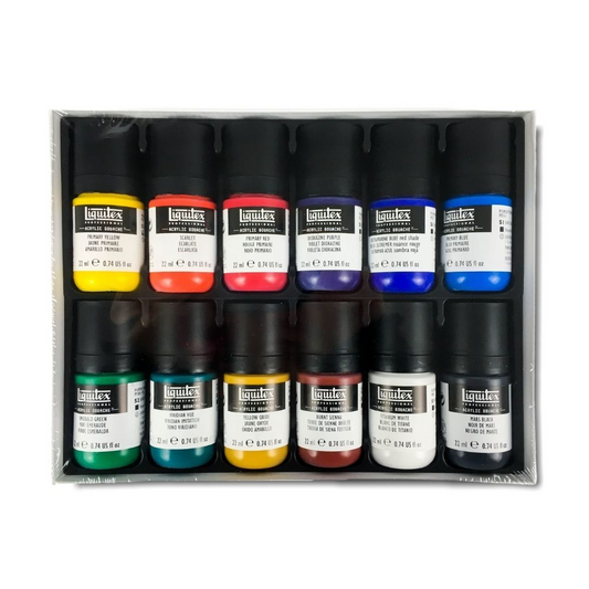 Liquitex Acrylic Gouache Essentials Set 12 x 22ml Default Title