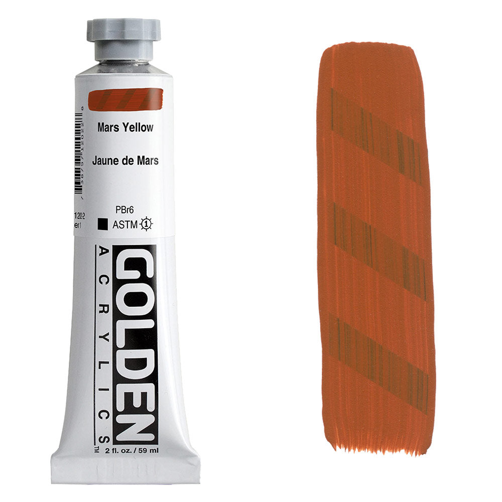 GOLDEN Heavy Body Acrylic 59ml S1 Mars Yellow