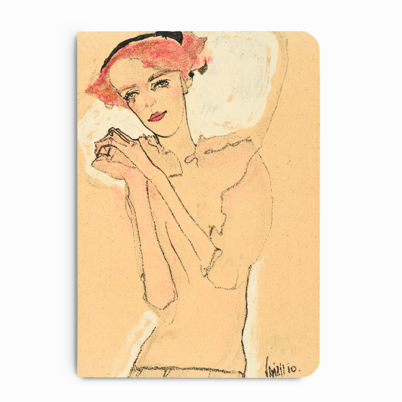 Memmo A5 Blank Notebook - Portrait of a Woman No.1