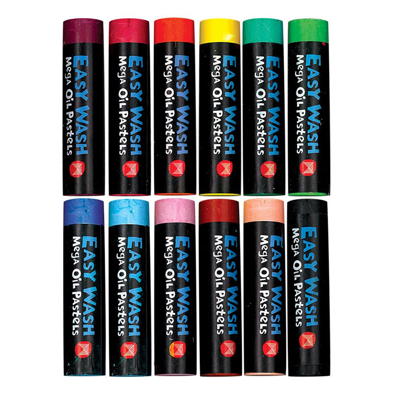 Micador Easy Wash Mega Oil Pastels pack of 12 image 2
