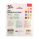 Mont Marte Acrylic Paint Pens Fine Tip 12pc