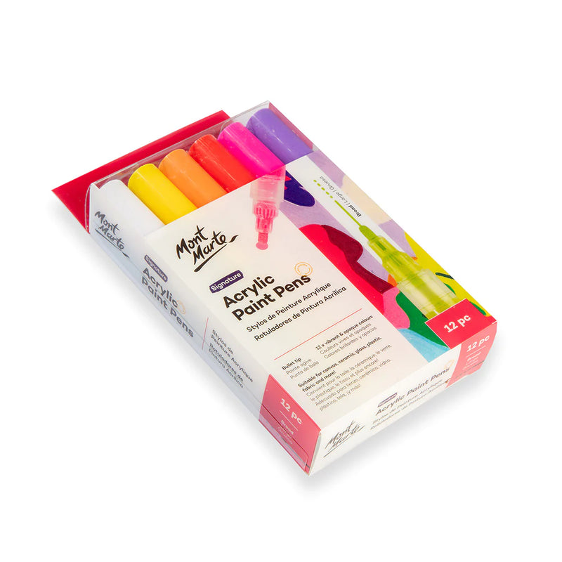 Acrylic Paint Pens 12pc  Oil and Cotton – Oil & Cotton
