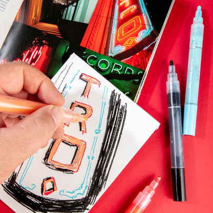 Mont Marte Acrylic Paint Pens Broad Tip in case 24pc