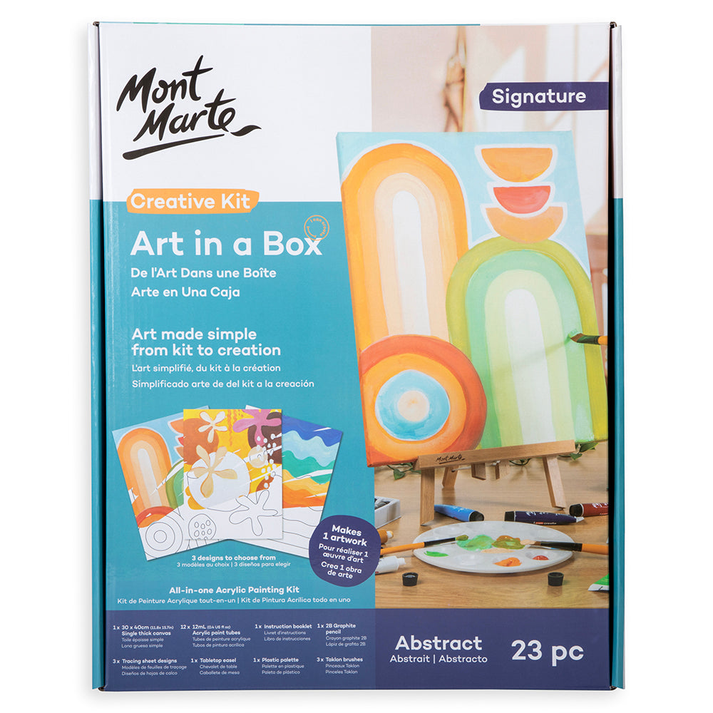 Mont Marte Art in a Box - Creative Kit - Abstract 23pc