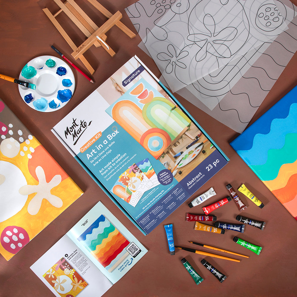 Mont Marte Art in a Box - Creative Kit - Abstract 23pc