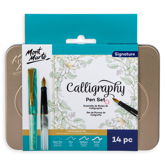 Mont Marte Calligraphy Pen Set 14pc