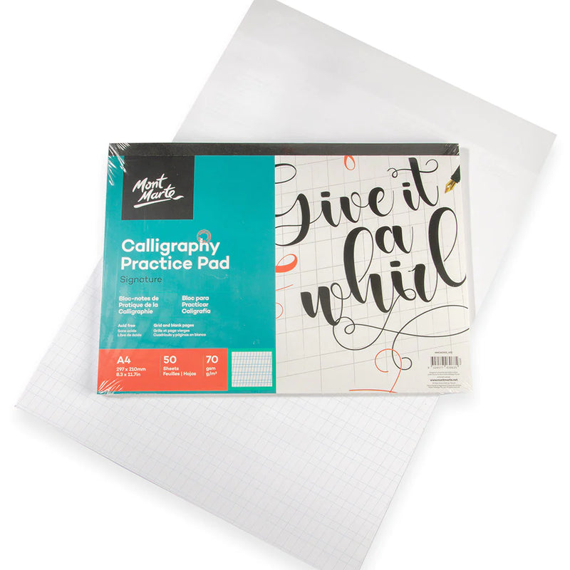 Mont Marte Calligraphy Workbook, 12 x 9, 50 Sheets