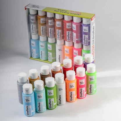 Mont Marte Crafters Colour Metallic + Fluoro 14pc x 60ml