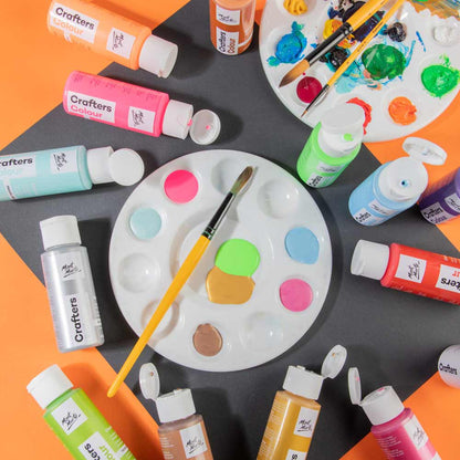 Mont Marte Crafters Colour Metallic + Fluoro 14pc x 60ml