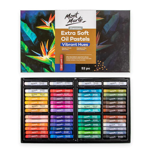 Mont Marte Extra Soft Oil Pastels Vibrant Hue 52pc Default Title