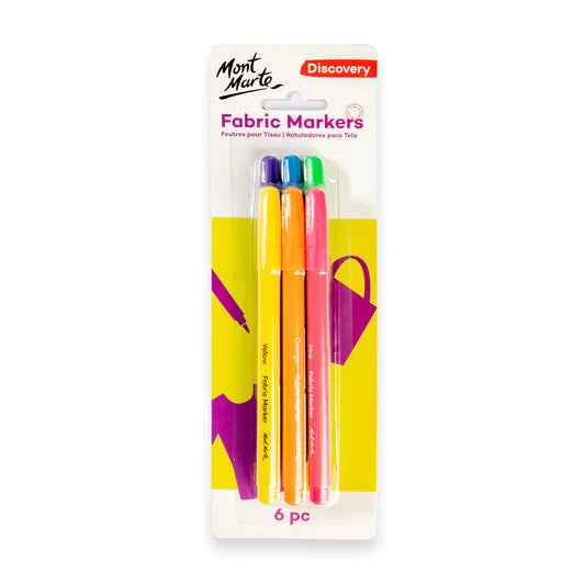 Mont Marte Fabric Markers 6pc Default Title
