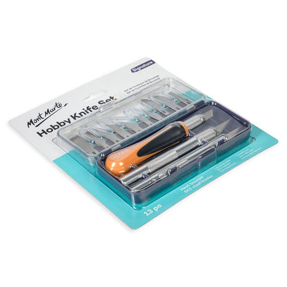 Mont Marte Hobby Knife Set SK5 Blades 13pce
