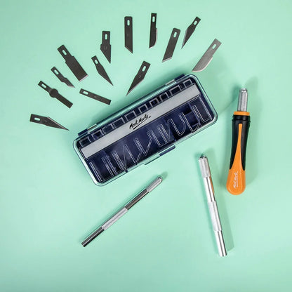 Mont Marte Hobby Knife Set SK5 Blades 13pce