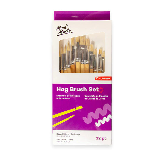 Mont Marte Hog Brush Set 12pc Default Title