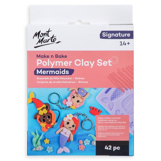 Mont Marte Polymer Clay Set 42pc - Mermaids Default Title