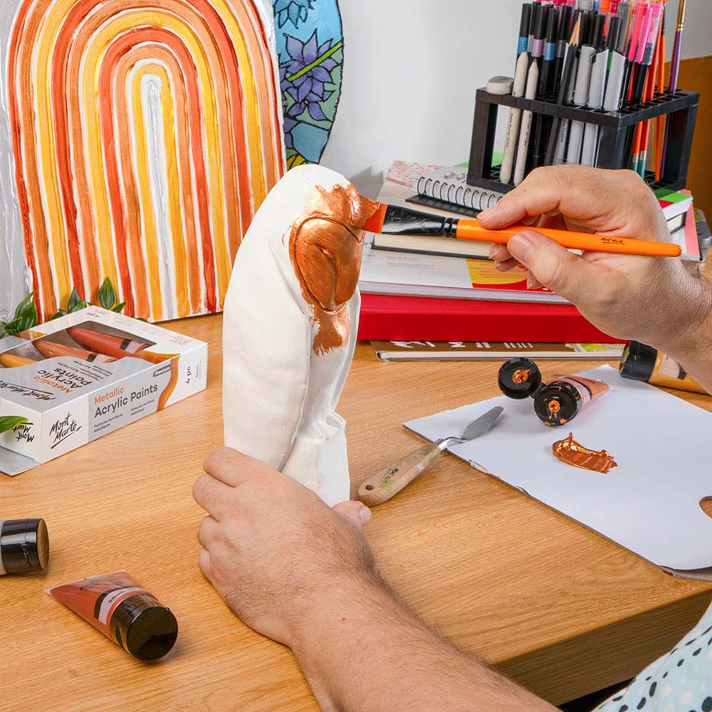 Mont Marte Metallic Acrylic 50ml x 4pce