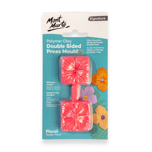 Mont Marte Polymer Press Mould - Floral Default Title