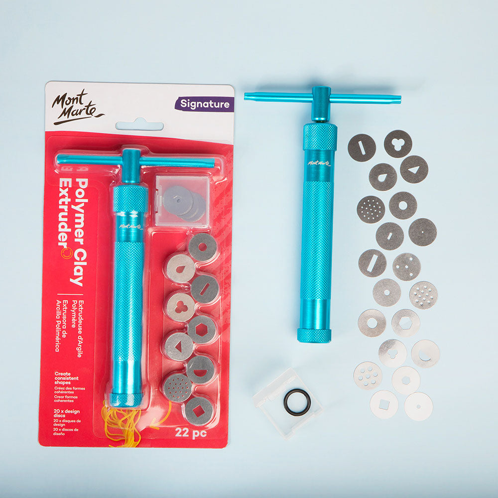 Mont Marte Anodised Aluminium Clay Extruder 22pc