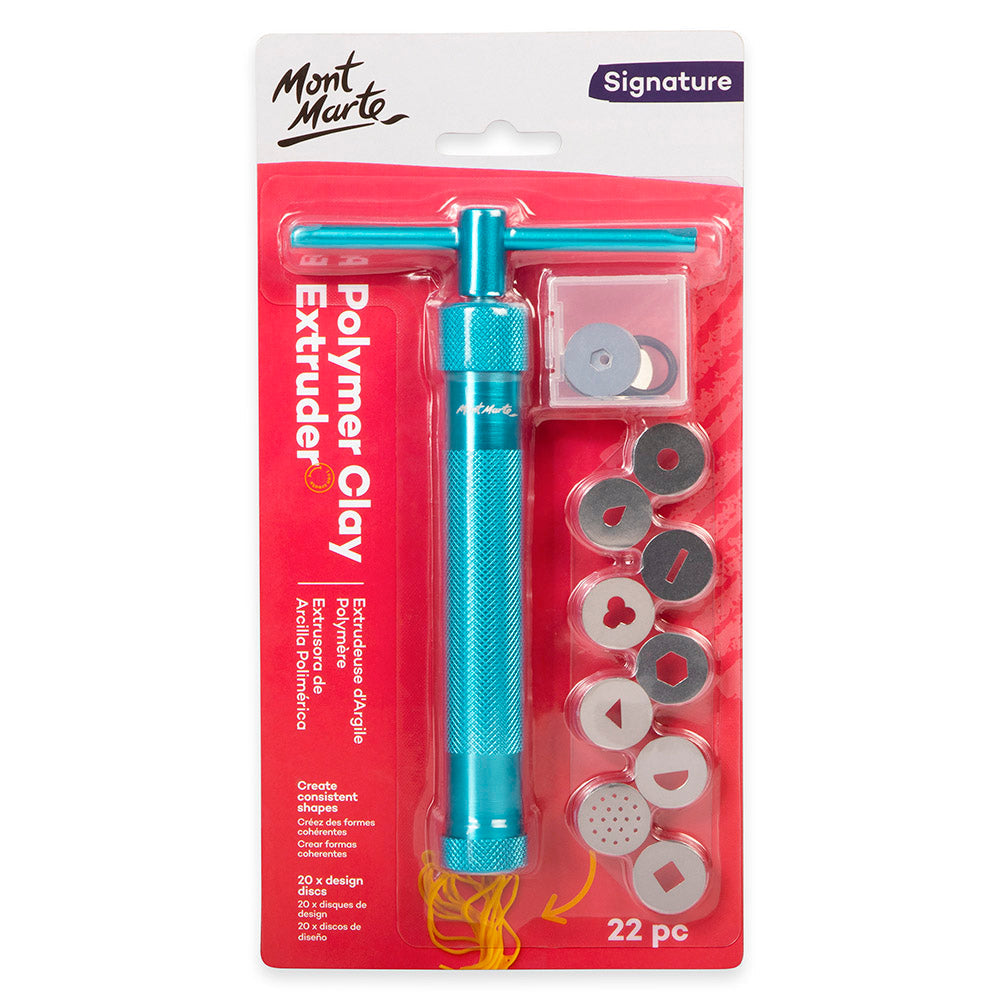Mont Marte Anodised Aluminium Clay Extruder 22pc Default Title