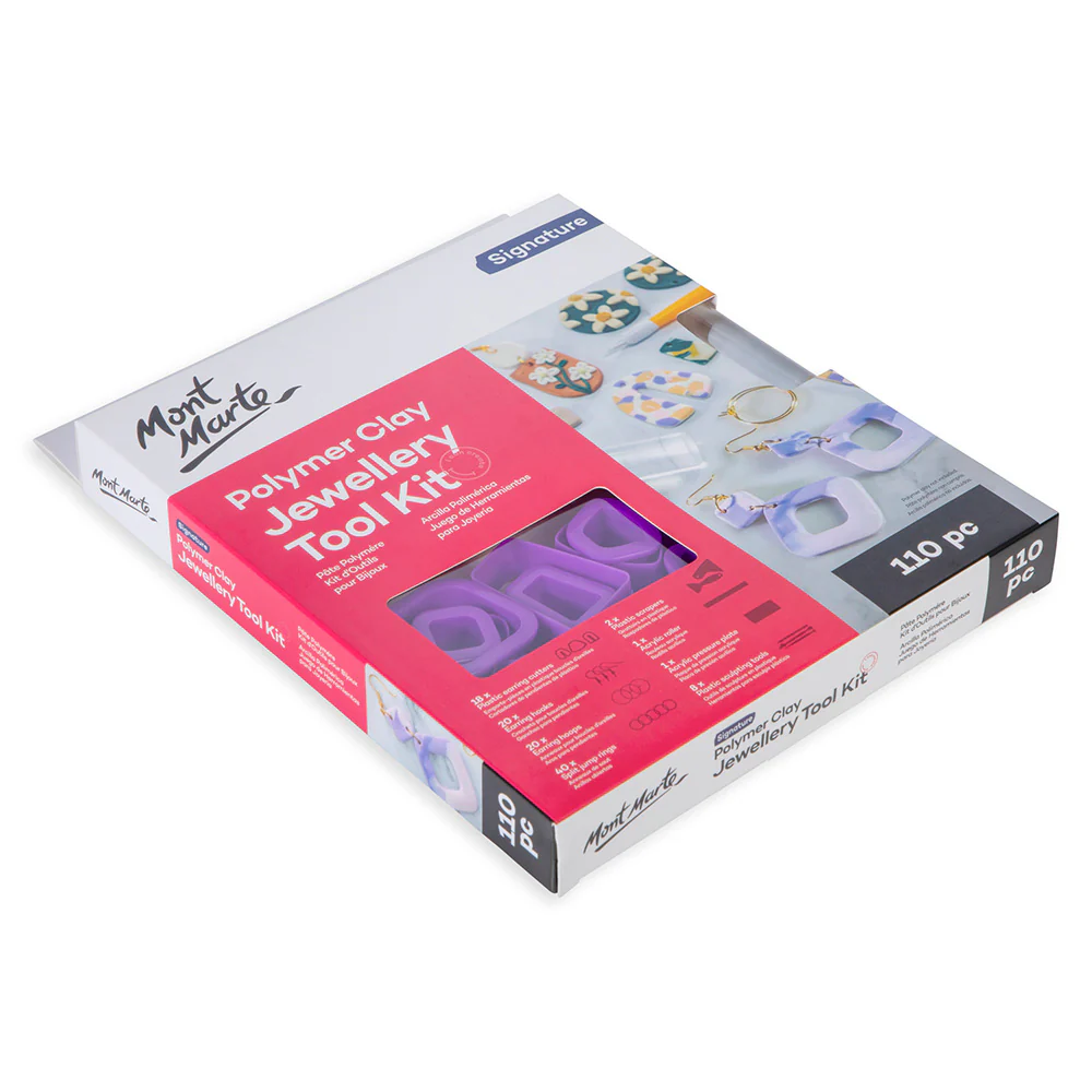 Mont Marte Polymer Clay Jewellery Tool Kit 110pc