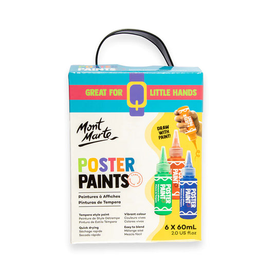 Mont Marte Poster Paint Set 6pc x 60ml image 1