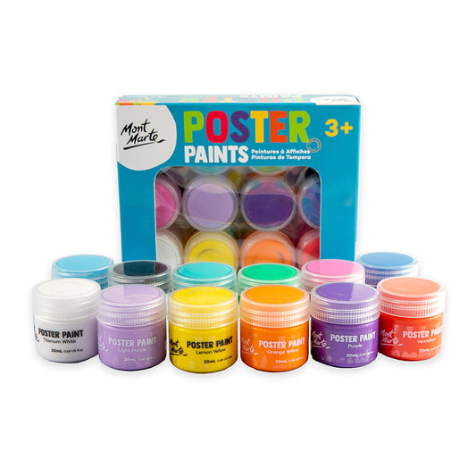 Mont Marte Poster Paint Set 12pc x 20ml Default Title