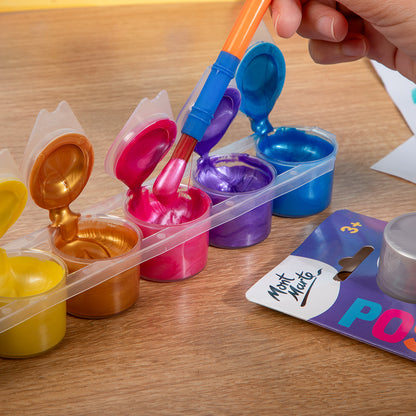 Mont Marte Poster Pots 6pc x 15ml - Metallics