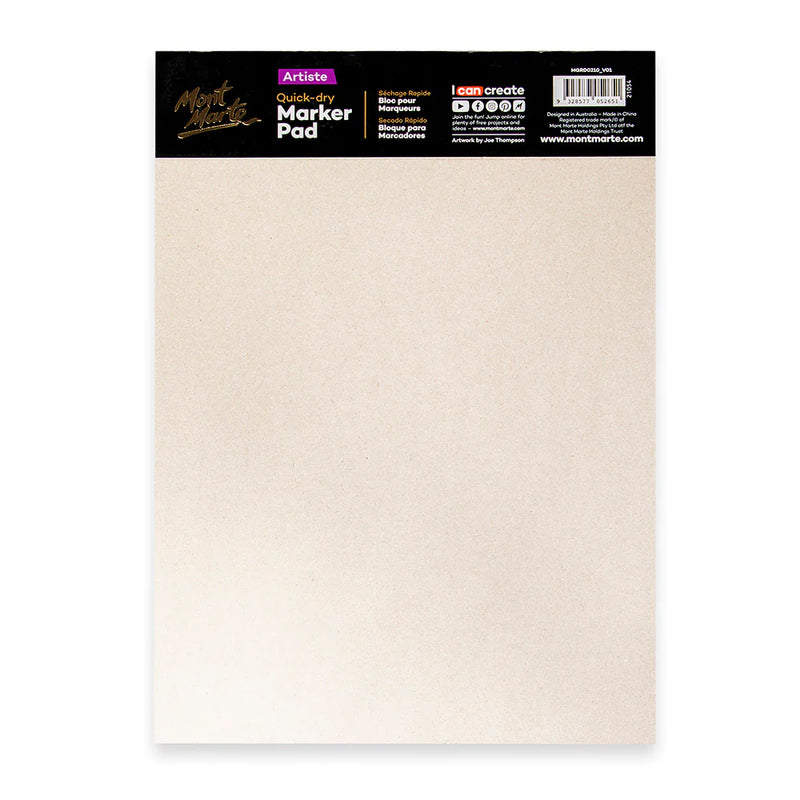 Mont Marte Quick Dry Marker Pad 110gsm 30 sheets