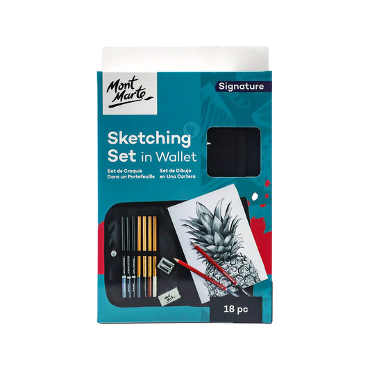 Mont Marte Sketching Set in Wallet 18pc Default Title