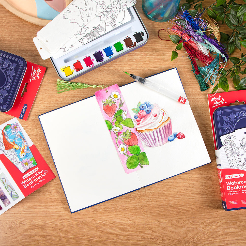 Mont Marte Watercolour Bookmark Set 33pc