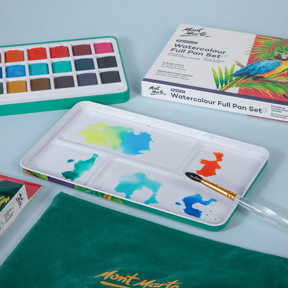 Mont Marte Watercolour Full Pan Set 24pc in Tin