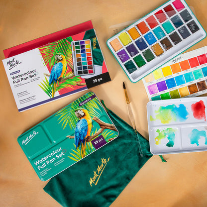 Mont Marte Watercolour Full Pan Set 24pc in Tin
