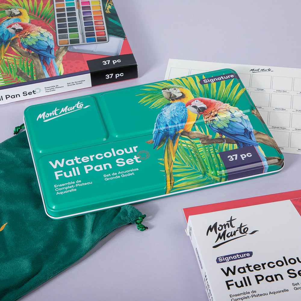 Mont Marte Watercolour Full Pan Set 36pc in Tin