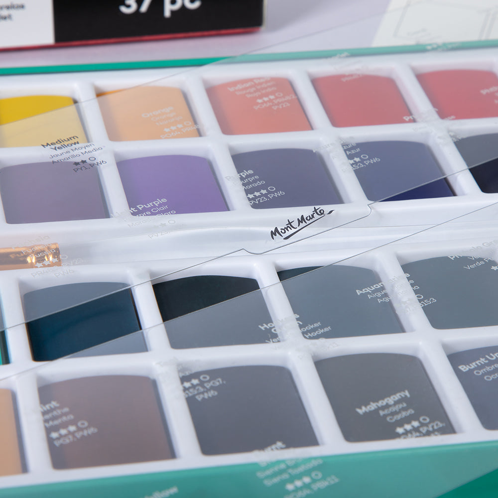 Mont Marte Watercolour Full Pan Set 36pc in Tin