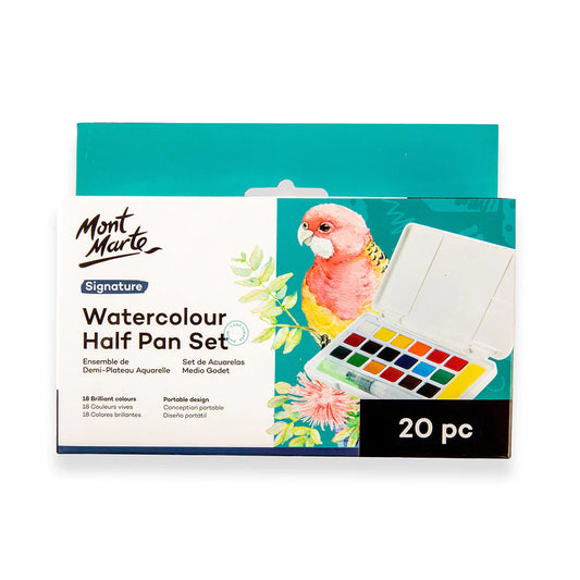 Mont Marte Watercolour Half Pan Set 20pc Default Title