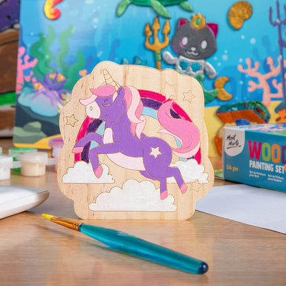 Mont Marte Wood Painting Set 14pc - Unicorn