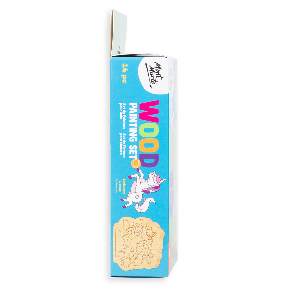 Mont Marte Wood Painting Set 14pc - Unicorn