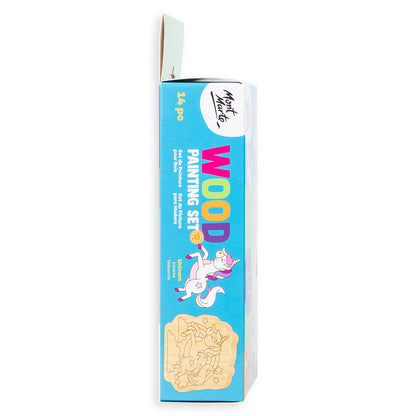 Mont Marte Wood Painting Set 14pc - Unicorn