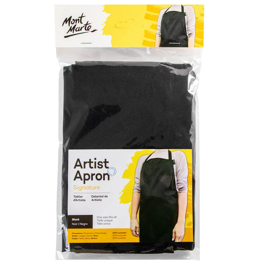 Mont Marte Artist Apron Adult Size - Black Default Title
