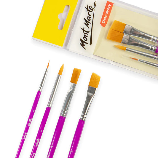Mont Marte Assorted Brush Set 4pc Default Title
