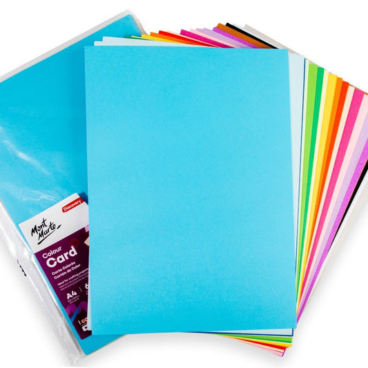 Mont Marte Coloured Card 150gsm A4 60 Sheets Default Title