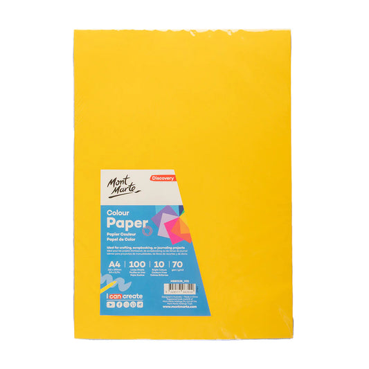 Mont Marte Coloured Paper 70gsm A4 100 Sheets Default Title